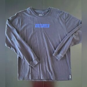NWOT Flight Club Long Sleeve Tee - Black/Blue, Size L